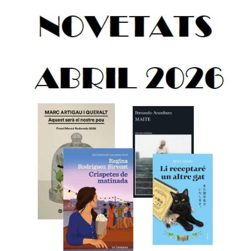 Novetats - Abril 2026